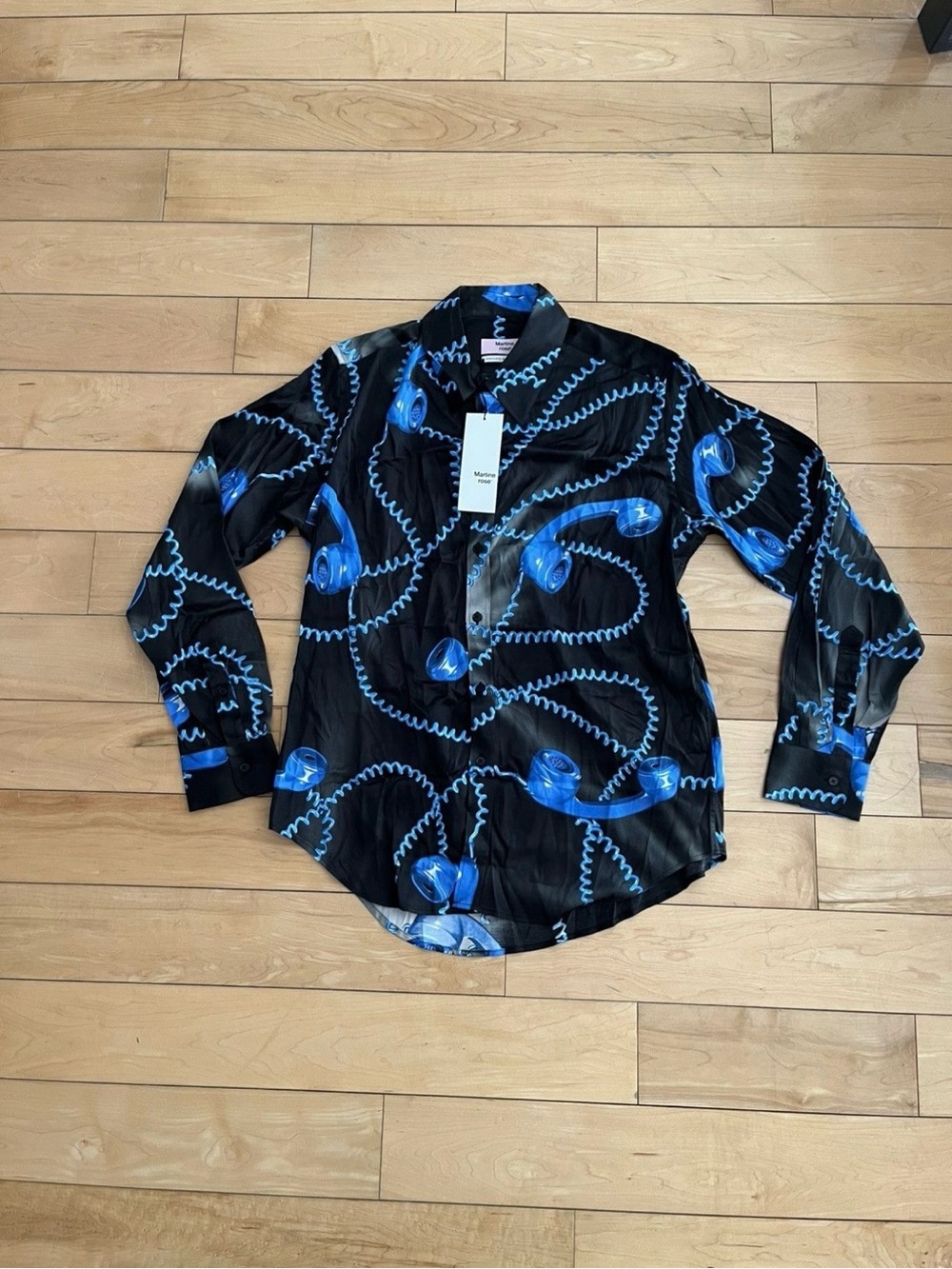 NWT - Martine Rose SS22 Telephone Satin Shirt